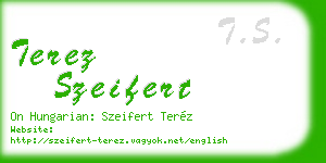 terez szeifert business card
